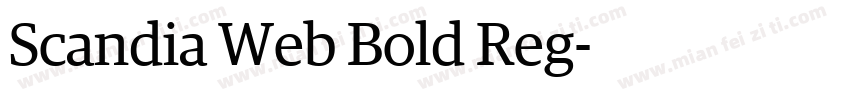 Scandia Web Bold Reg字体转换